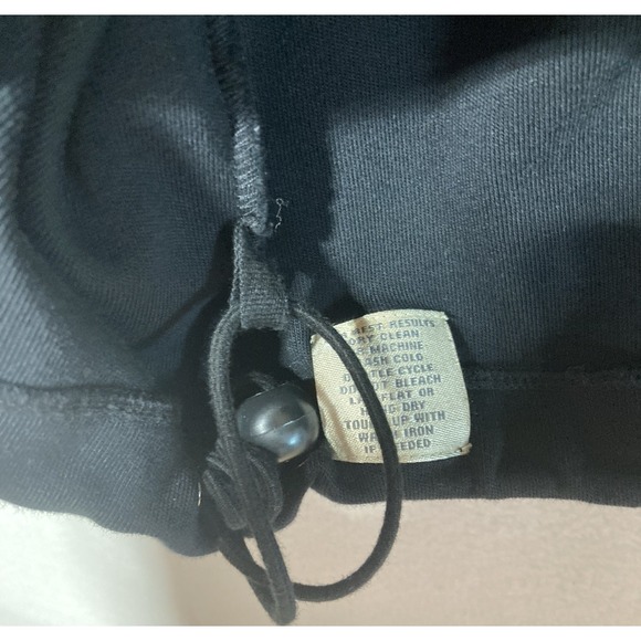 Peter Millar Sweater Mens XL Black Long Sleeve 1/4 Zip Pima Cotton Drawstring - Picture 5 of 8